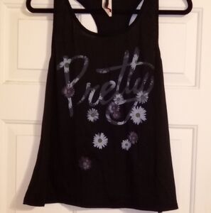 Solo La Fe Black Tank Top Size Medium